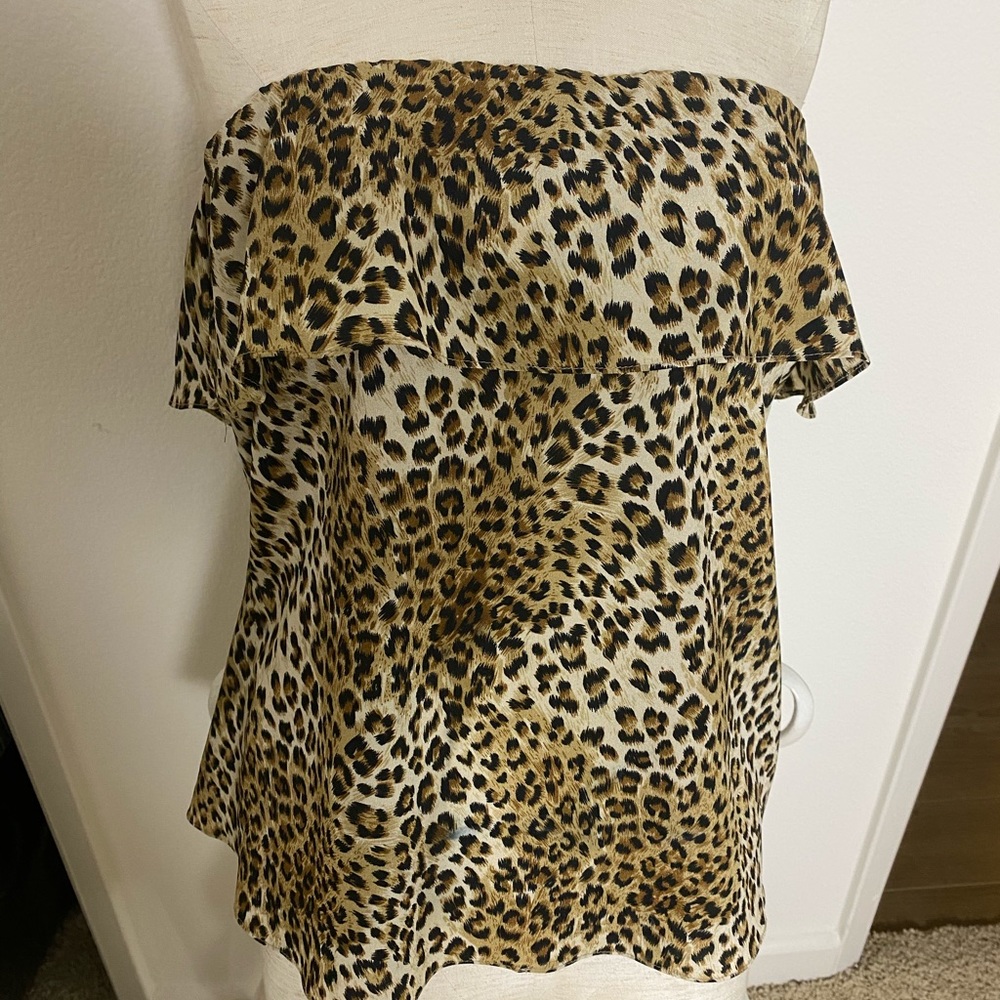 Leopard tube top